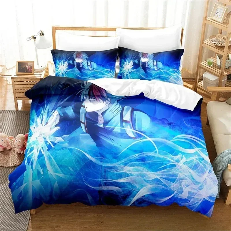 

Luxury New 3D Print Anime My Hero Academia Bedding Set Girls Twin Queen King Size Duvet Cover Pillowcase Bed boys Teen Adults