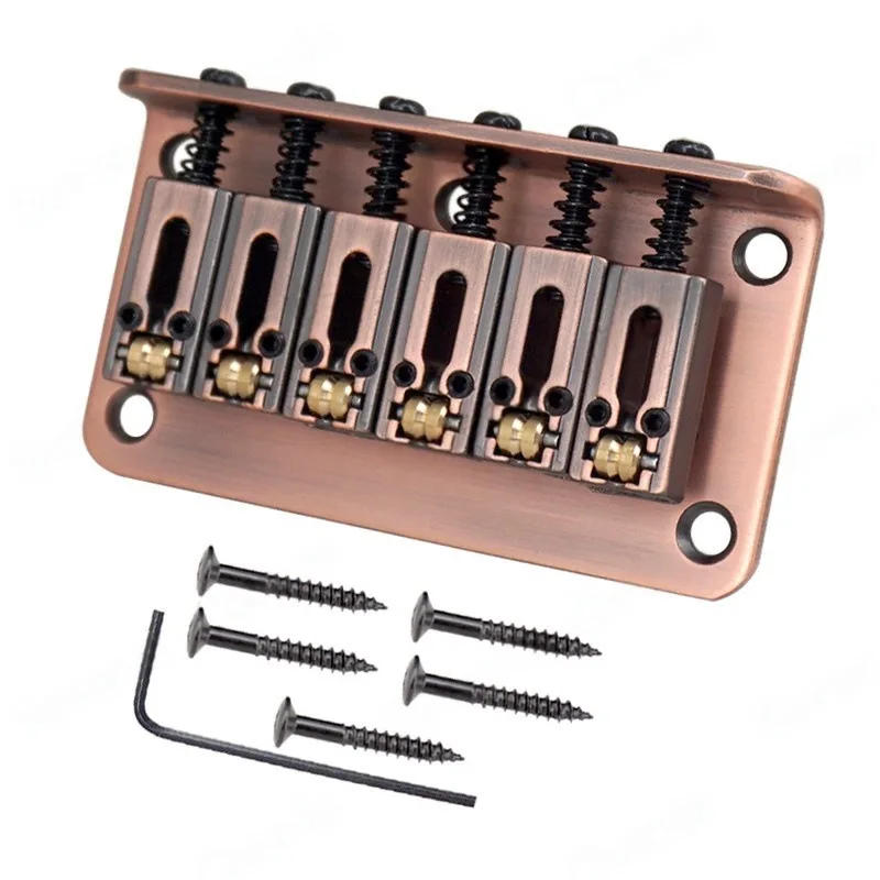 

Electric Guitar Ball String Bridge Tailpiece Roller Saddle String Bridge Fixed Bridge Tailpiece 78MM Gold