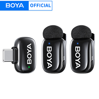 BOYA BOYA Mini Wireless Lavalier Microphone for iPhone 15/16 Android Phone USB-C Devices for Live Streaming Video Recording Vlog