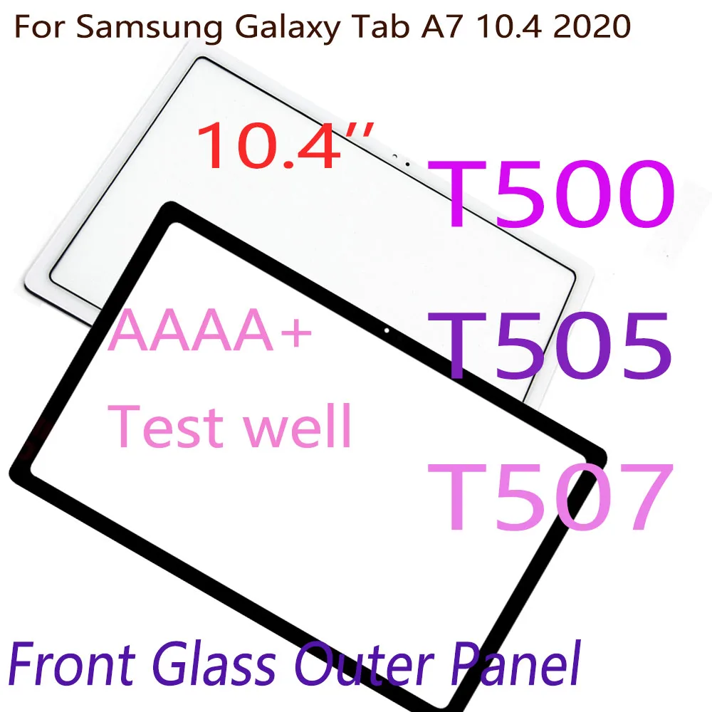 

1 шт. Переднее стекло для Samsung Galaxy Tab A7 2020 T500 T505 T507 внешняя панель экрана Объектив Замена не ЖК нет сенсорного дигитайзера