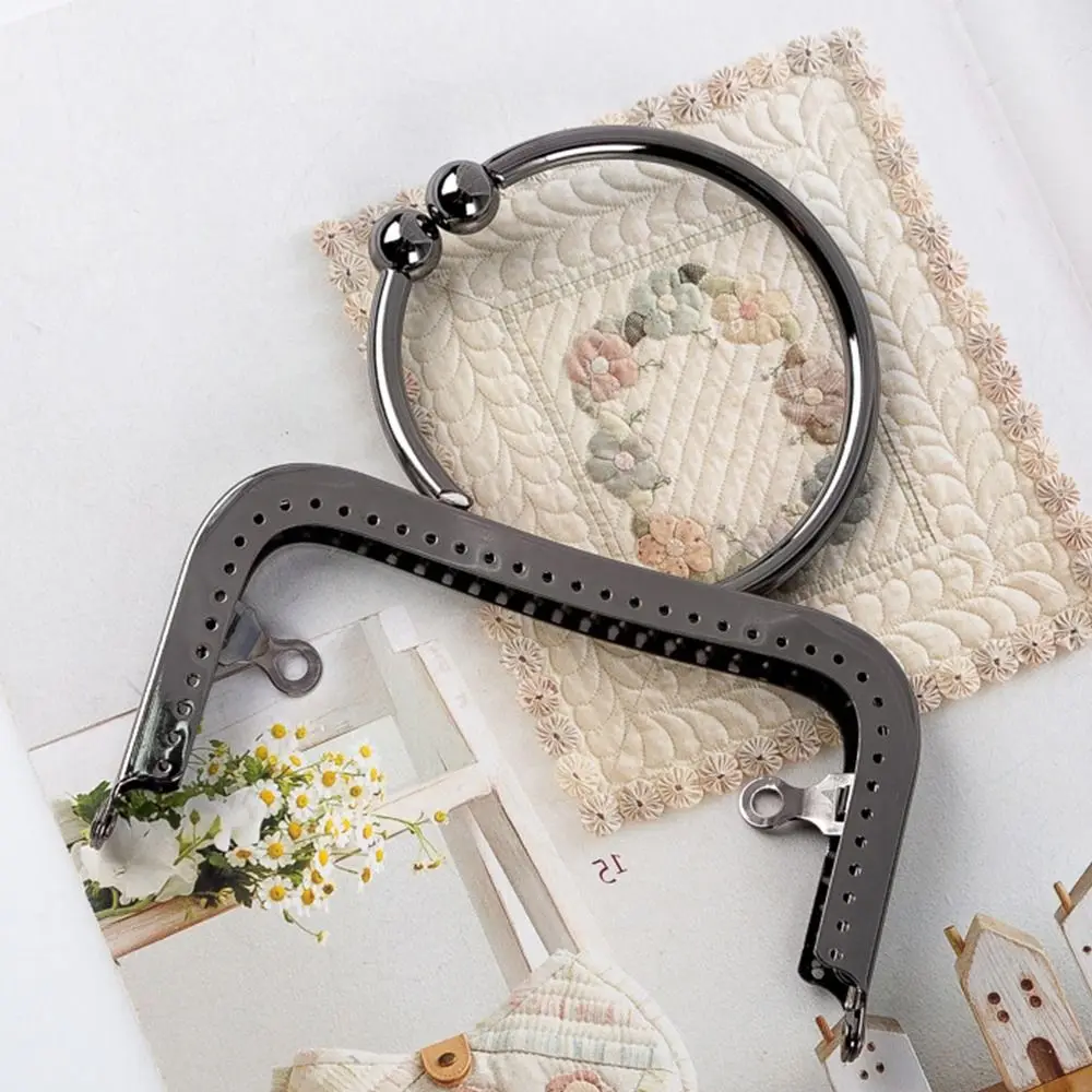 محفظة المشبك الإطار حقيبة قبلة المشبك قفل إطار المحفظة المعدنية DIY بها بنفسك الحرفية محفظة حقيبة صنع 22 سنتيمتر