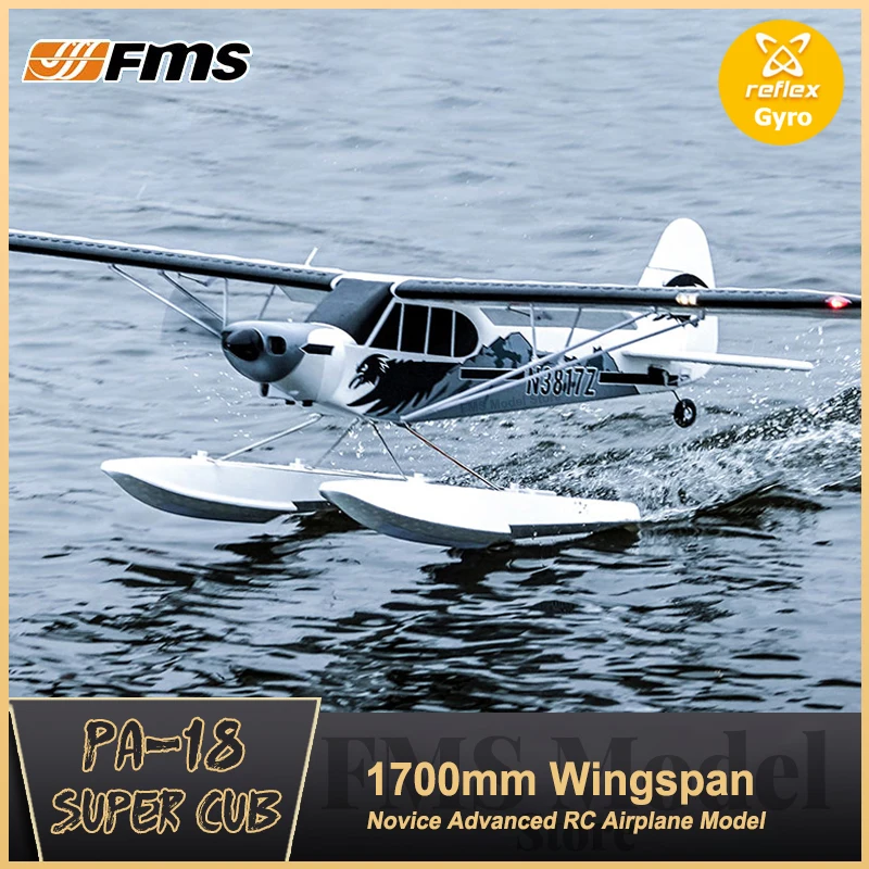 

FMS 1700MM PA-18 RC Airplane Model PNP J3 Piper Super Cub 4S 5CH With Gyro Auto Balance Trainer Beginner Aircraft Plane