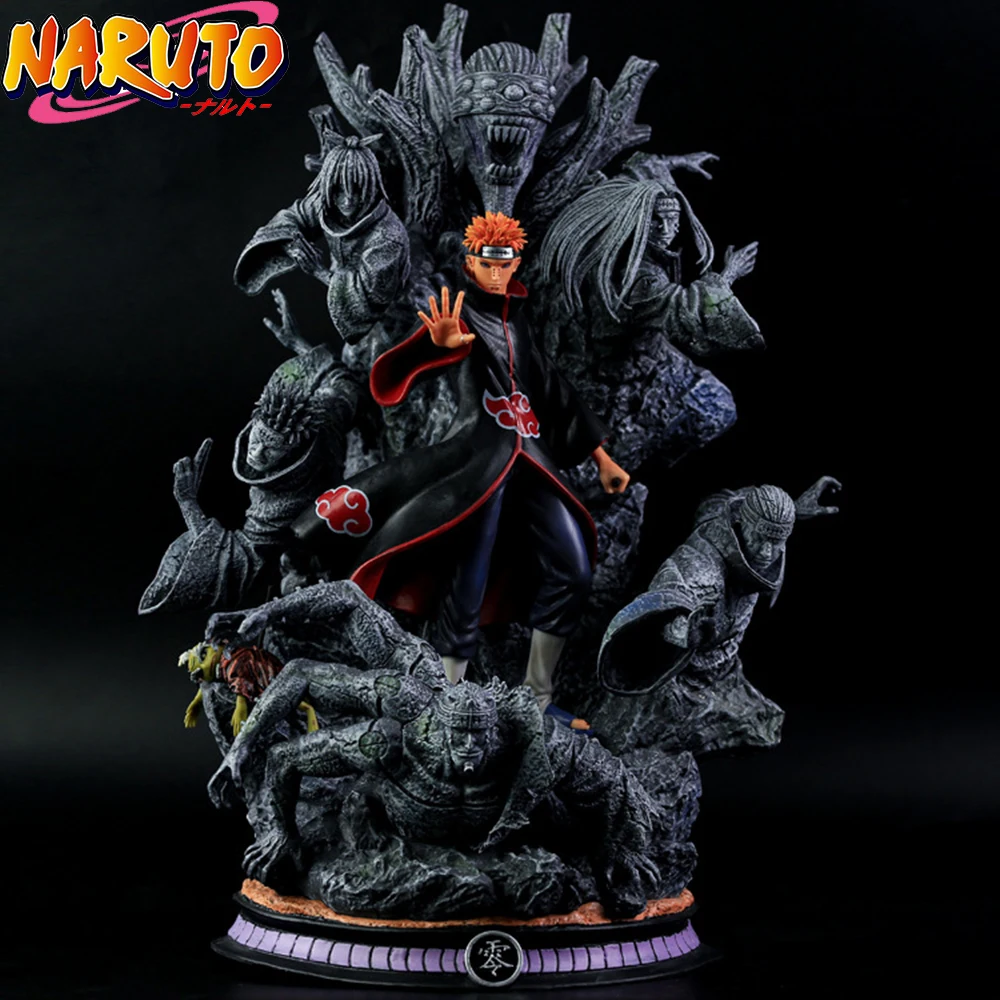 41cm Anime Naruto Figure GK Pain Akatsuki Figure Scene Statue PVC Action Figure Collection Model Gift Toy