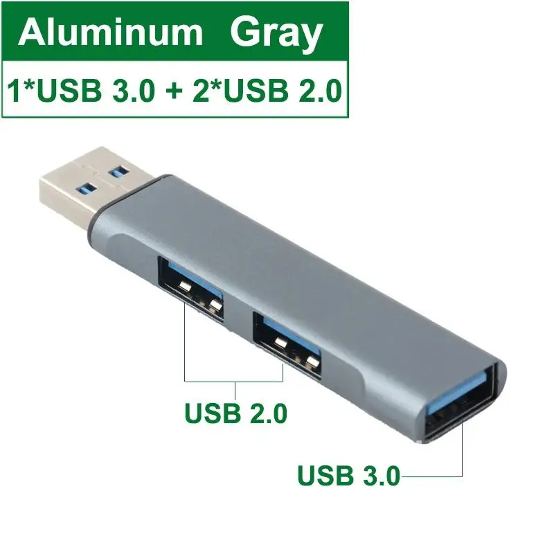 

3.0 Multi Port U Disk Reader Splitter Adapter Extensor For Lenovo Xiaomi HP Macbook Laptop Pc Computer Accessories Usb Hub 2.0