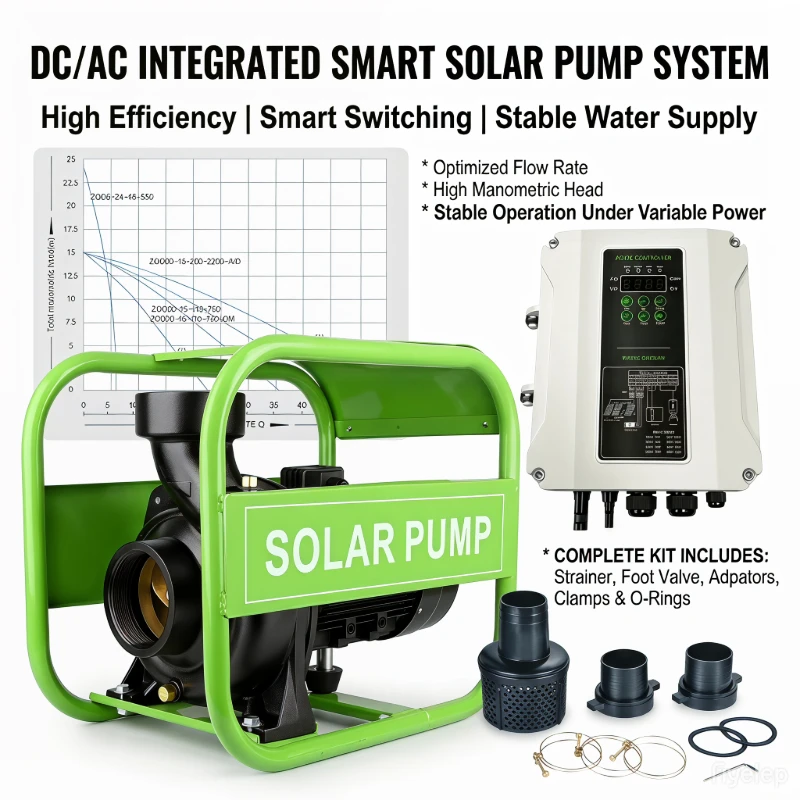 LLASPA Zhejiang 750W DC Solar High Pressure Centrifugal Booster Water Pump BLDC Motor Stainless Steel Sealing OEM Pump