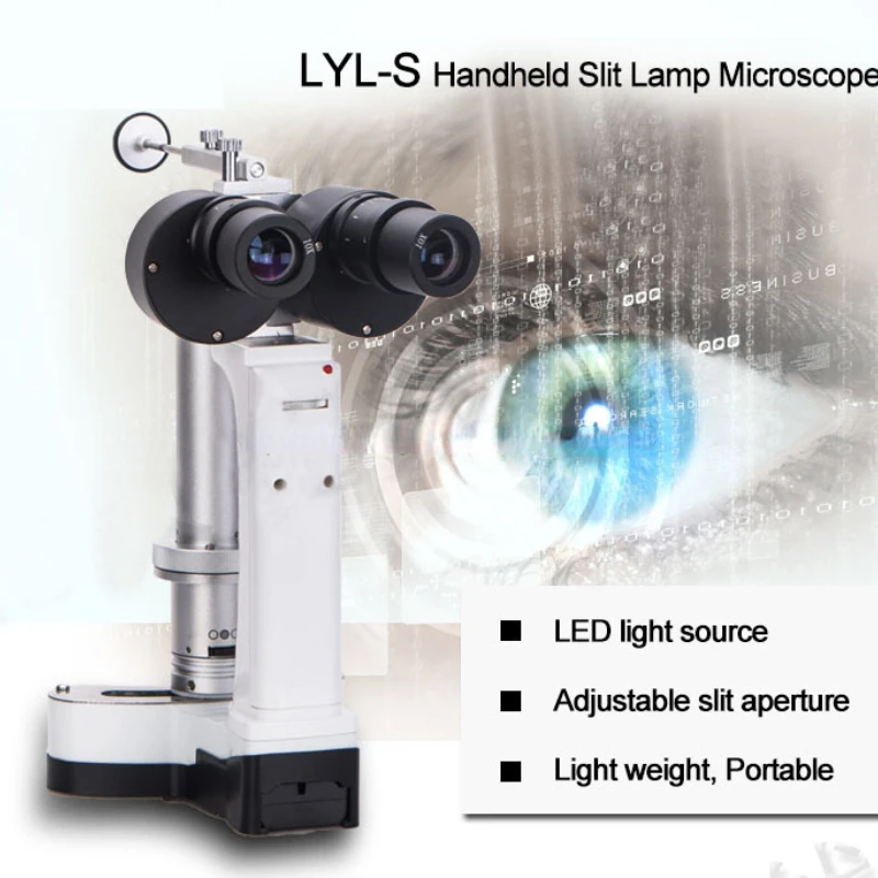 Ophthalmic Optical And Medical Slit Lamp portable White LED light source More comfortable rechargeable Easy to carry easy