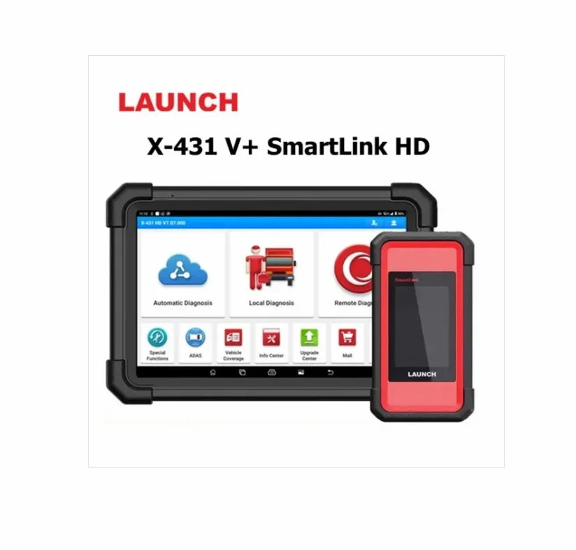 HD Heavy Duty Truck Diagnostic Tool IMMO Bi-directional ECU Coding All System EOBD OBD2 Car Scanner LAUNCH X431 V+ SmartLink