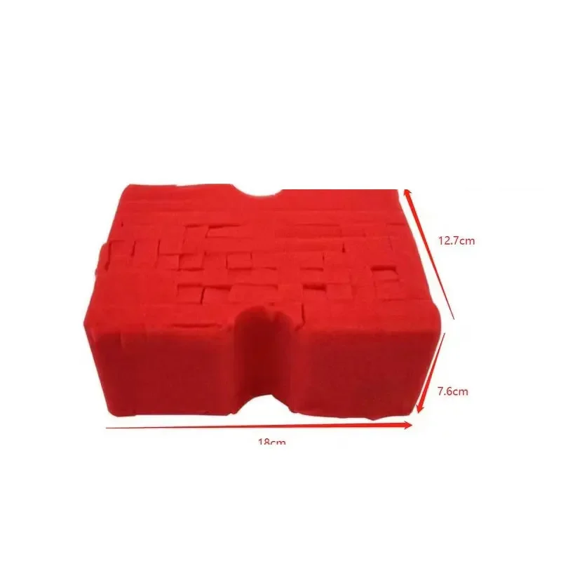 Durable Soft Foam Grid Sponge Non Scratch Universal Large Cross Cut Rinseless Car Wash Tools Car Cleaning Accessories