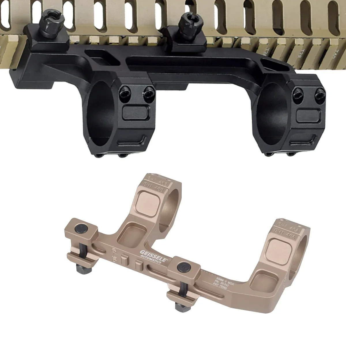 Soporte de alcance táctico, anillos de 25,4mm y 30mm GE SUPER PERCISION con ROF-45/90 para RMR SRO Red Dot Sight, accesorios de caza