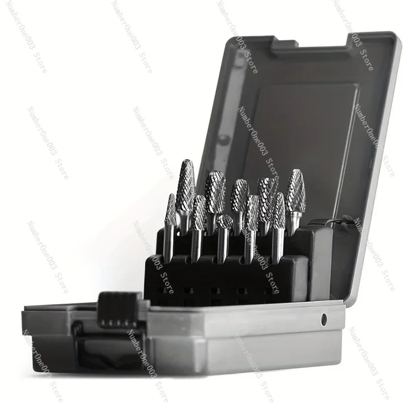 WCS-1/4 Carbide Burr Kit 1/4 Shank Die Grinding Bit Drill Bit For Metal Rotary Tool File Welding Wood Stone Deburring