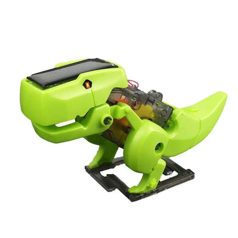 DIY 3-in-1 Solar Powered Transformable Assembled Dinosaur Robot Scientific Experimental Toy