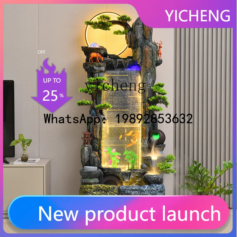 B-1   Rockery Flowing Water Fountain Water View Living Room Balcony Office Courtyard Circulation Lucky