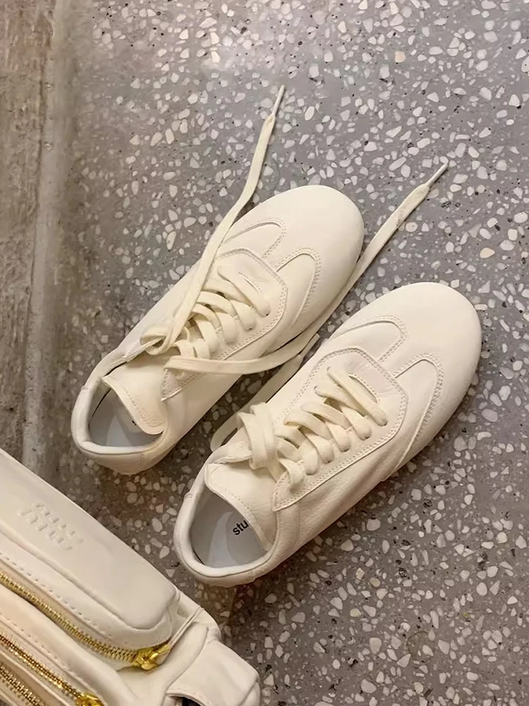 scarpe-sportive-basse-in-morbida-pelle-da-donna-modello-balletto-con-lacci-a-croce-maltese-stile-casual-punta-tonda-tacco-piatto
