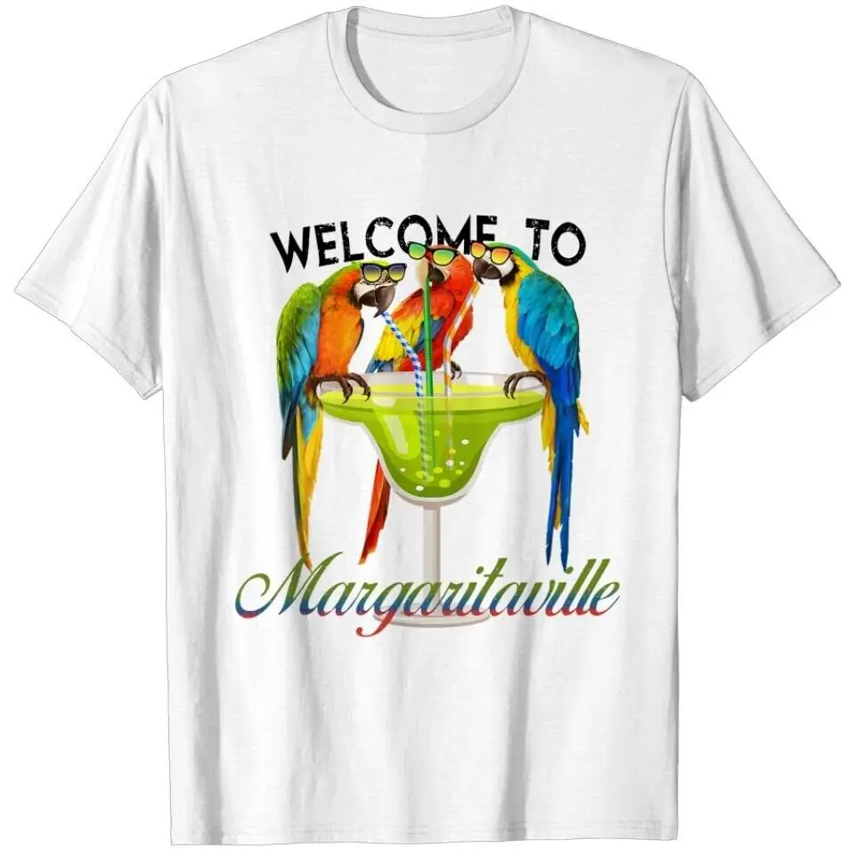 Margaritaville Concert Shirt - Retro Parrothead Tee - Jimmy Buffett Music TShirt Anime Graphic T-shirts Y2K Tops Unisex Summer