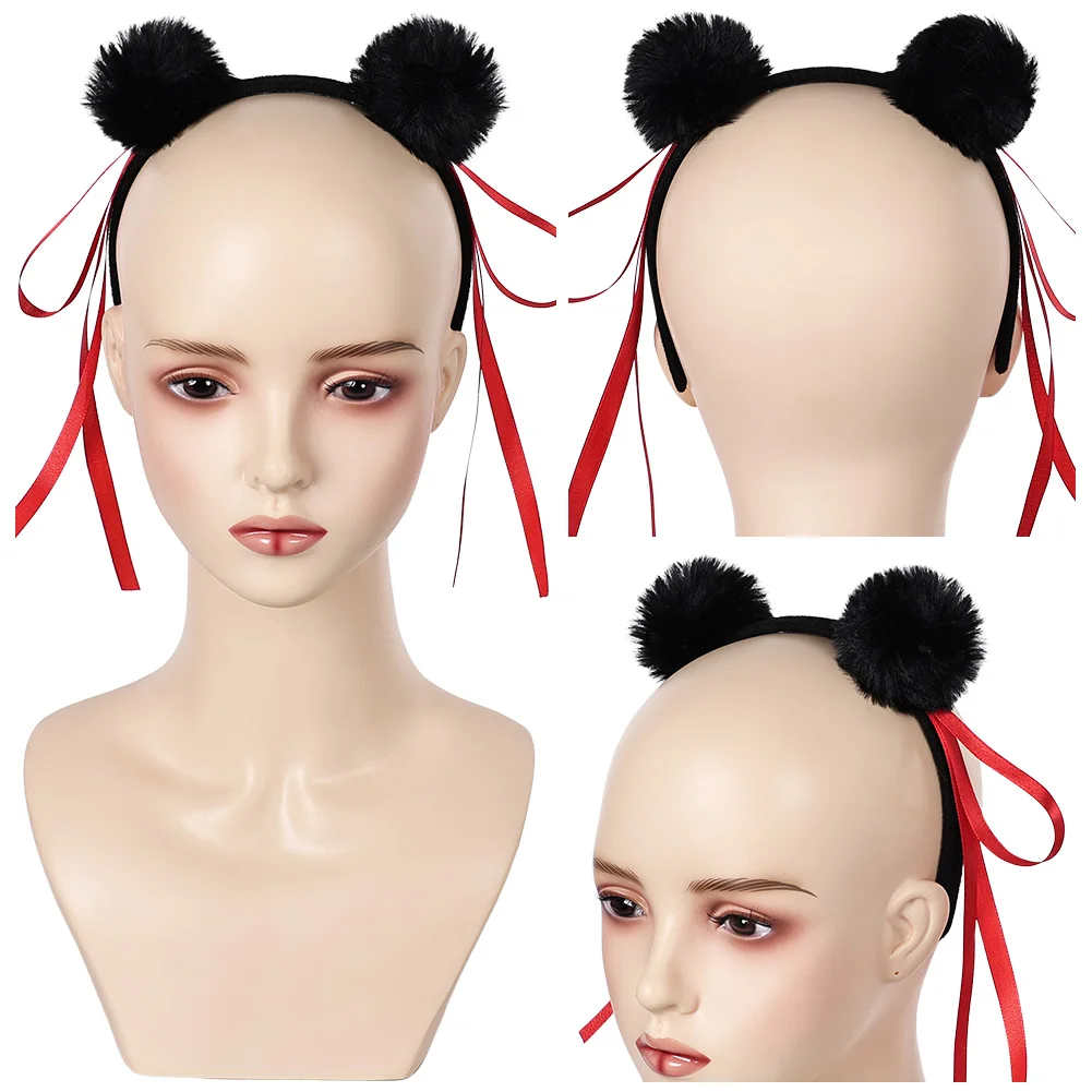 

Nezha Cosplay Headband 2025 Anime Movie Nezha 2 Roleplay Cute Headwear Halloween Carnival Party Costume Accessories Adult Kids