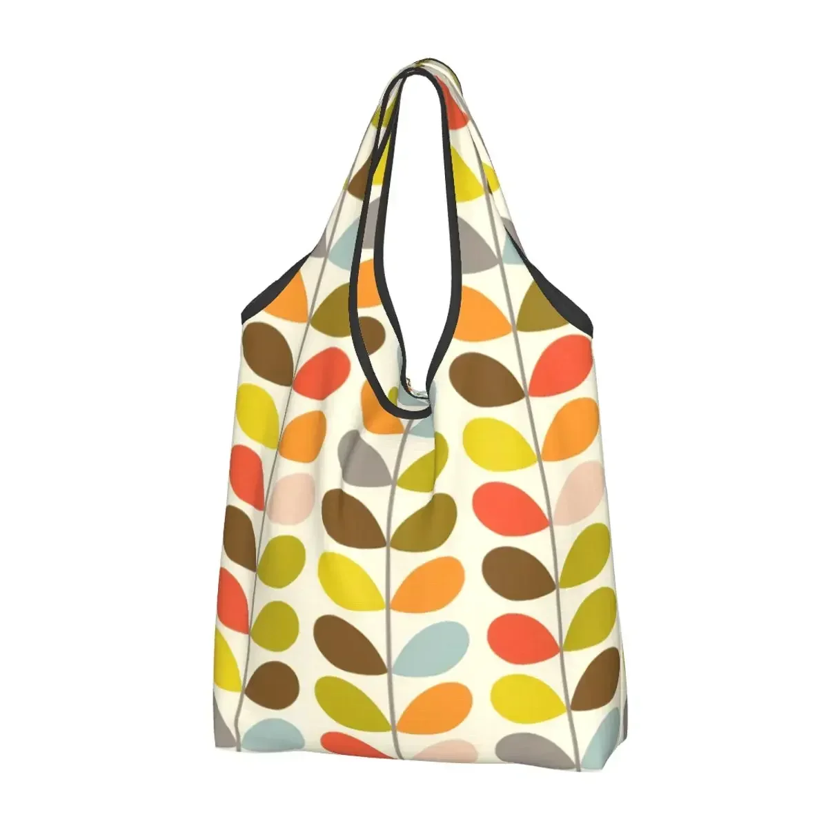 

Orla Kiely Grocery Bags Durable Large Reusable Recycle Foldable Heavy Duty Flower Floral Shopping Tote Bag Washable With Pouch