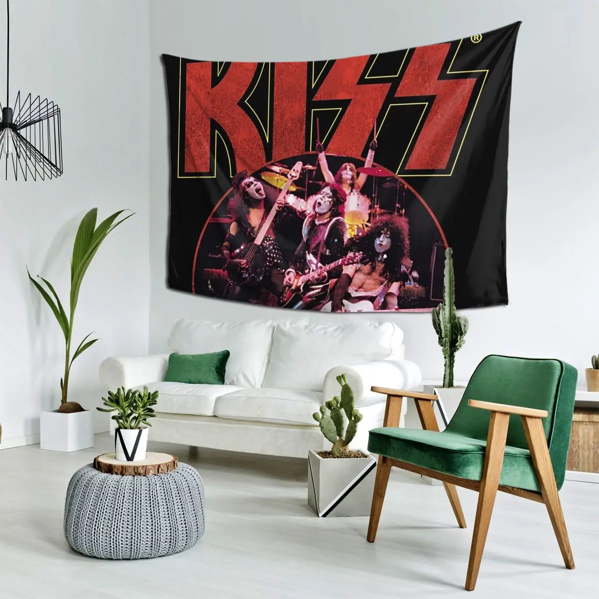 قبلة الفرقة نسيج الديكور الفن المفروشات الجمالية لغرفة المعيشة غرفة نوم المنزل جدار القماش الجدار الشنق #2