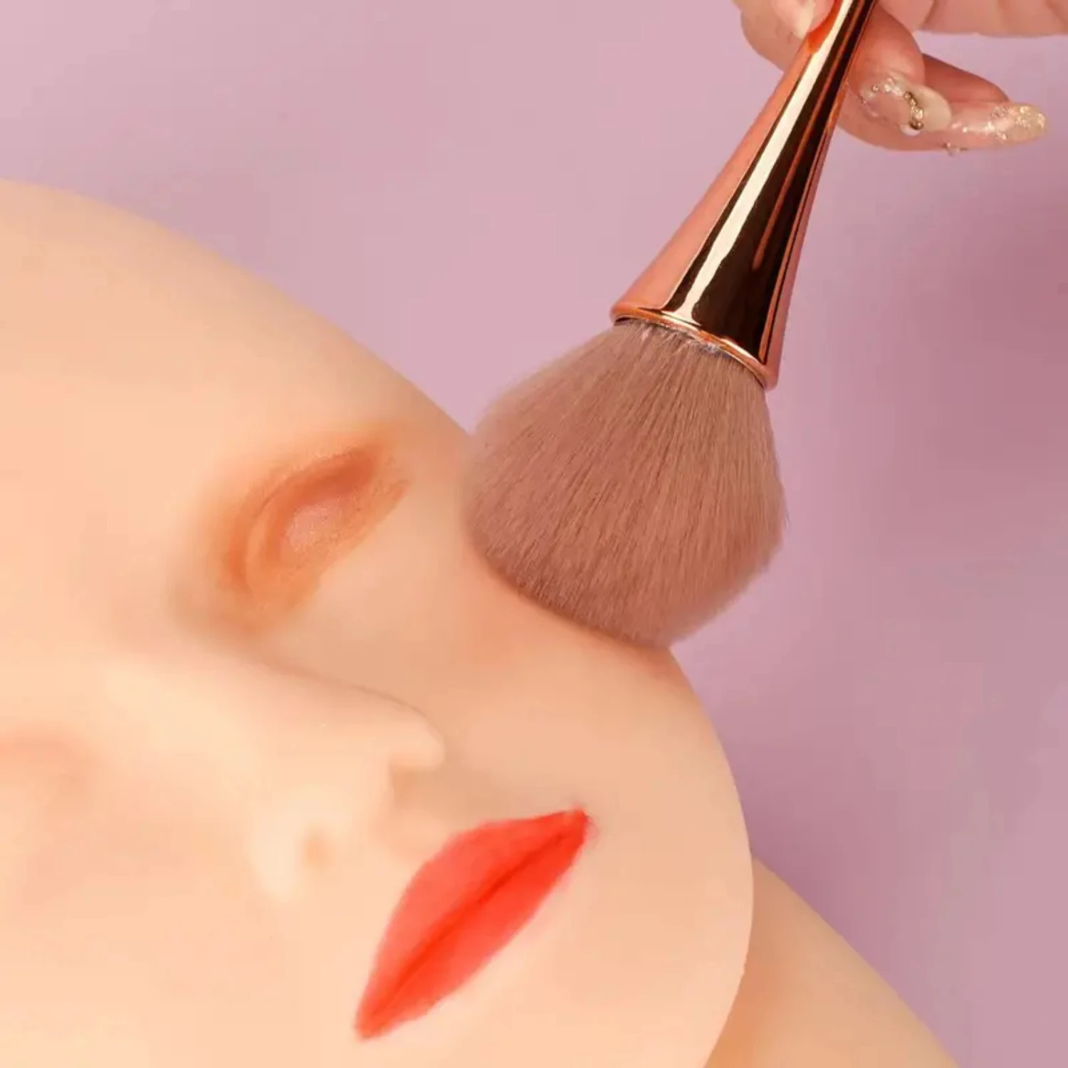 High-Quality Powder Brushes for Flawless Makeup Application - Essential Cosmetic Tools with Elegant Box - Foundation Makeup Brus