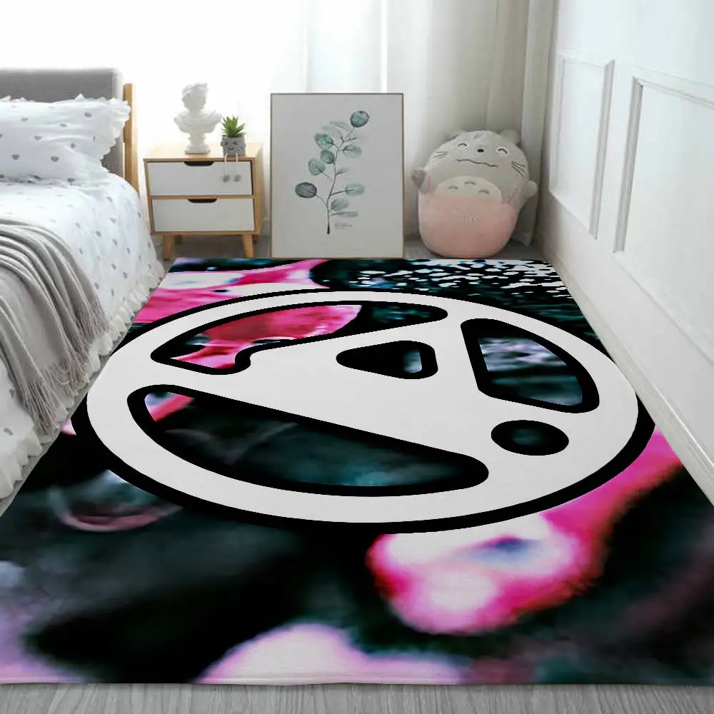 

L-Linkin-P-ParkS Cool Floor Mat Art Carpet Rug For Bedroom Living Room Sofa Home Doormat Decor,Large Kid Non-slip Floor Mat