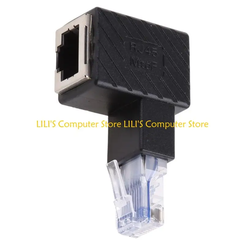 

A52B 90 Degree Ethernet LAN RJ45 Male to Female Right/ Left / Up / Down/ Cat5 / Cat5e / Cat6 Extender Adapter
