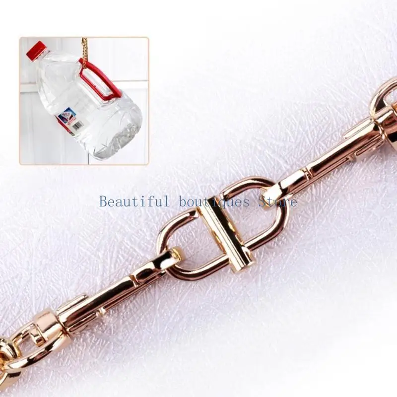 U4LF سلسلة حقيبة مشبك قابل للتعديل الملحقات أكياس سلسلة طويلة وقصيرة منظم قطعة أثرية الكتف حزام كروس قابل للتعديل