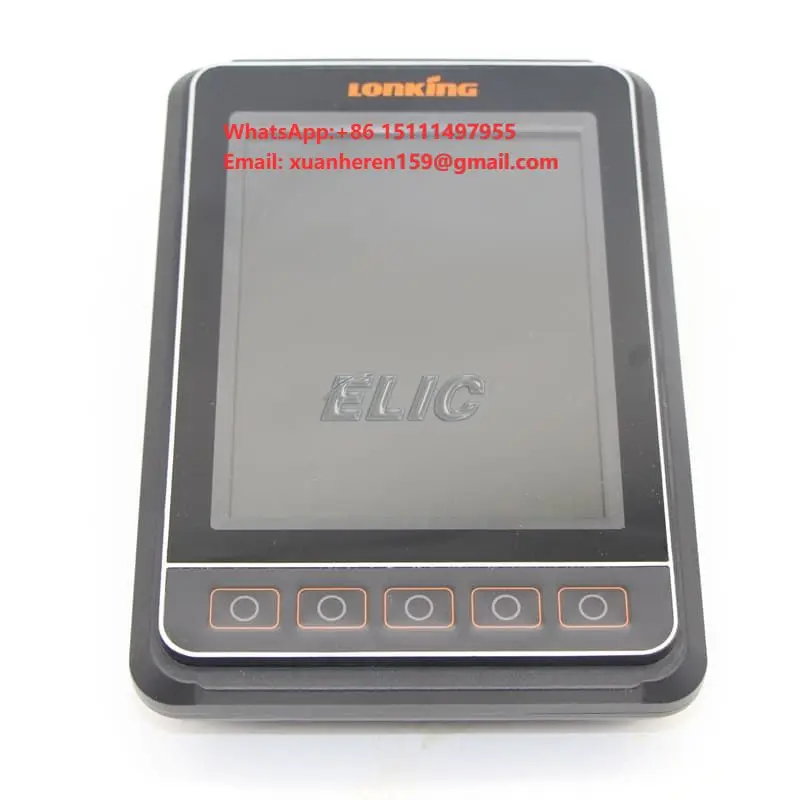 ELIC CDM6080E Excavator Display Panel WK057-30 Monitor for LONKING Replacement