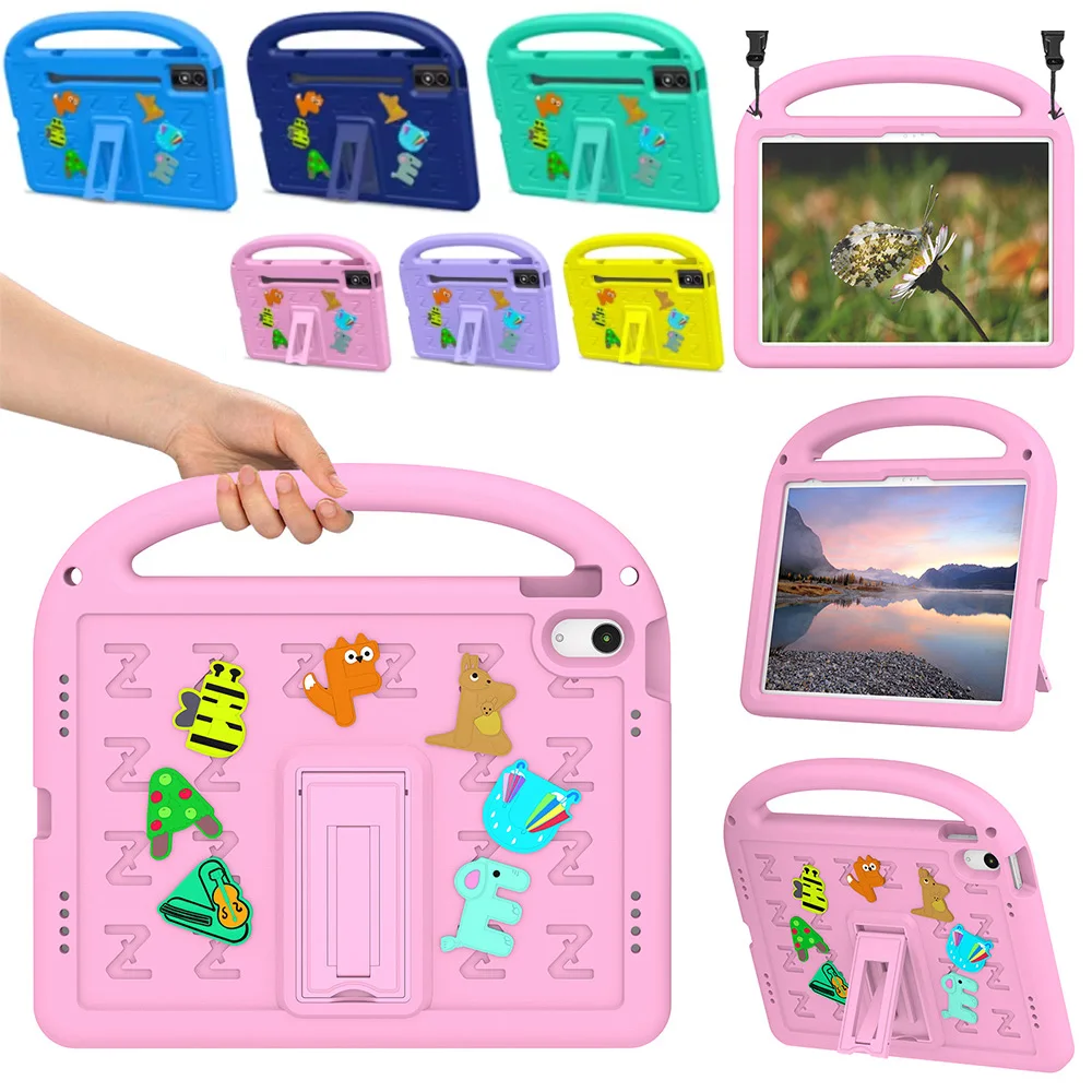 

EVA Kids Pink Safe Case For iPad 9.7 2017-2018 iPad Air 1 2 3 4 5 Pro 10.5 2017 Pro 11 2024 2018/2020/2021/2022 10th 11th Gen