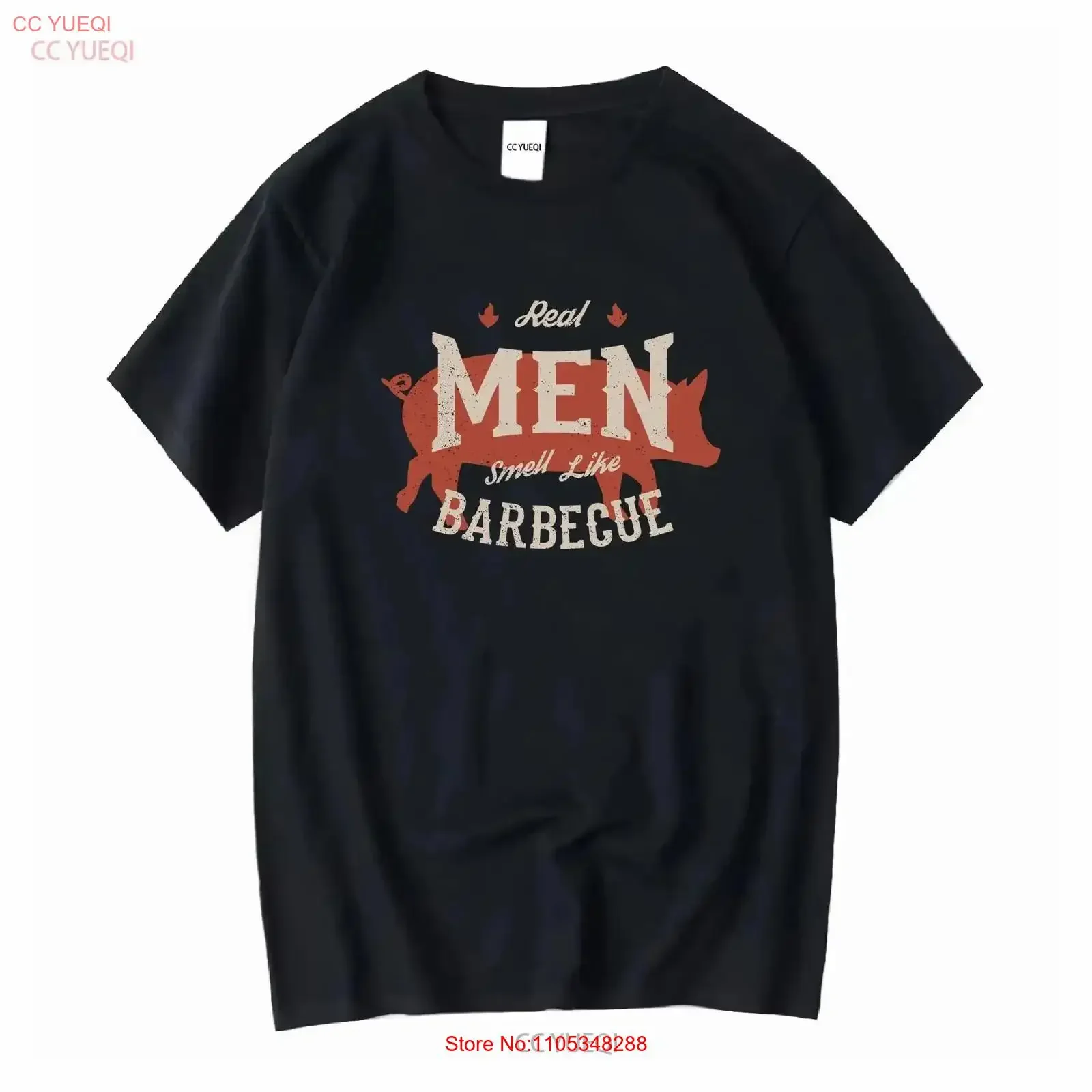 T-Shirt „Echte Männer riechen nach Barbecue“ – Lustiges BBQ Pitmaster Grilling S-5XL Vintage Washed Vielseitiges Grafik-T-Shirt Lässig Vintage Washed