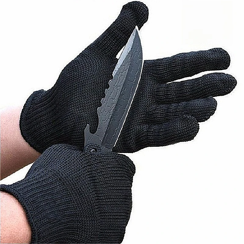 Safety Gloves Wear Resistant Wire Metal Mesh Safety Work Gloves Home Gloves for Butcher Meat Cutting Hand Protect Wood Working