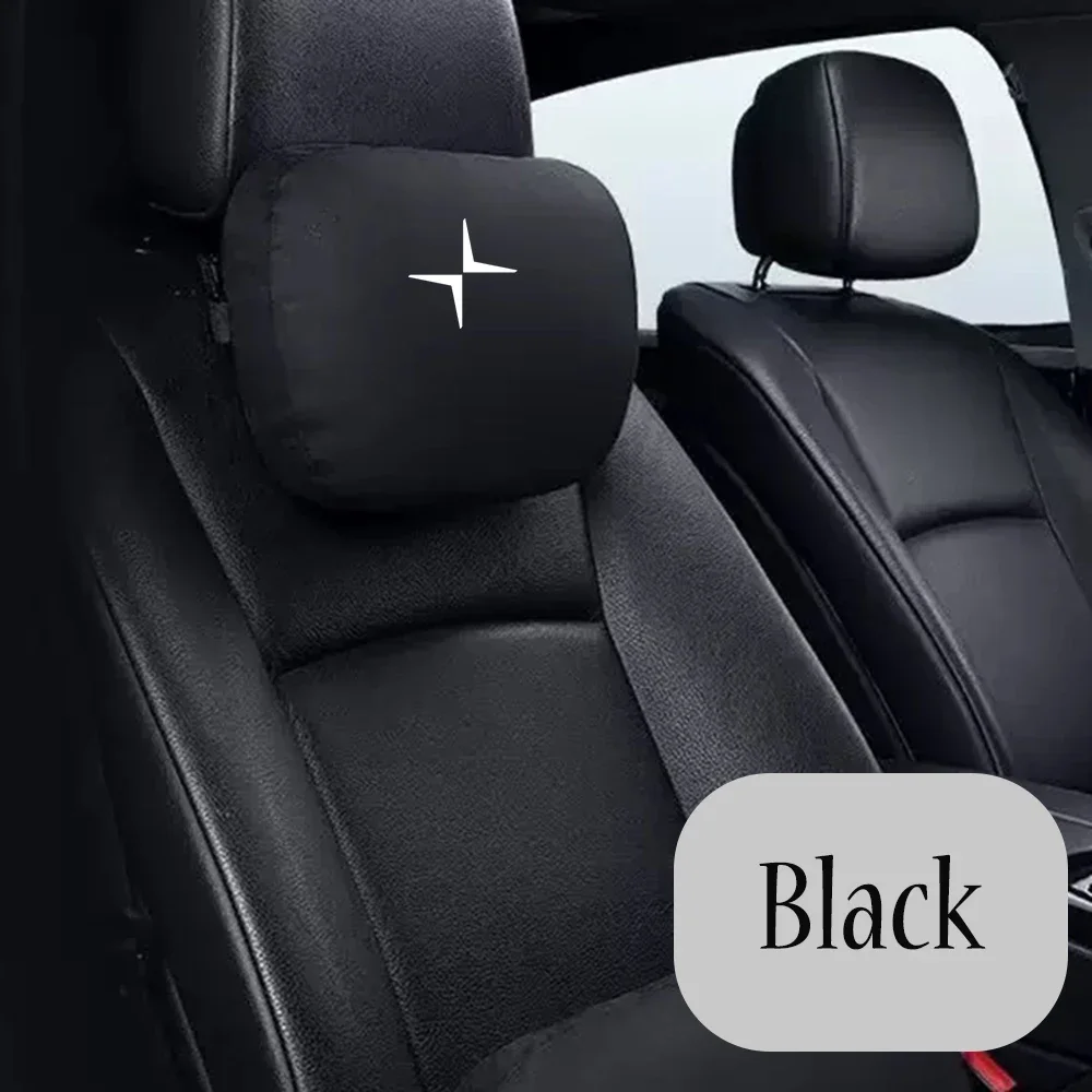 Car Neck Pillow Car Seat Headrest Pillow Auto Memory Cotton Protector Cushion for Volvo Polestar 2 Polestar 3 Car Interior