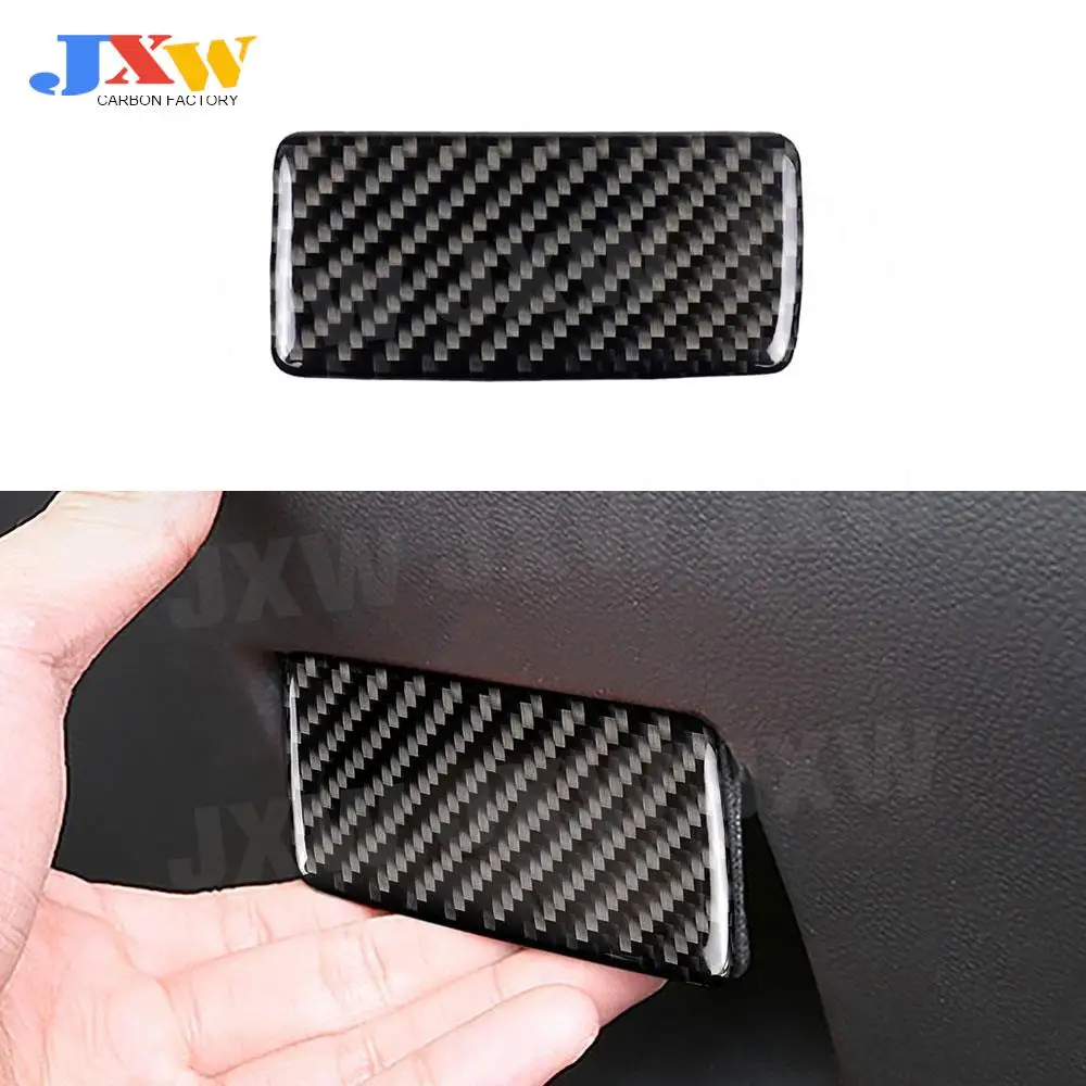 

Carbon Fiber Interior Toolbox Handle Panel Decoration Sticker Car Accessories Auto Styling For Cadillac XT5 2016-2019