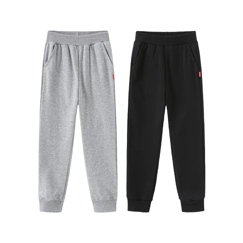 Elastic Waist Sweatpants Girl Spring Autumn Boy Cotton Sports Pants Students Soft Jogger Pants Kids Casual School Pants Children