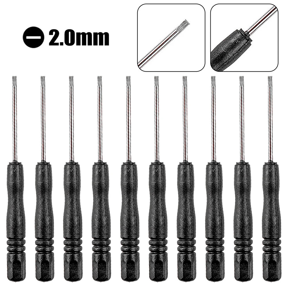 10Pcs/set 3.22Inch Small Mini Screwdriver Repair Tool Slotted Cross Screwdrivers For Disassemble Toys Hand Tool