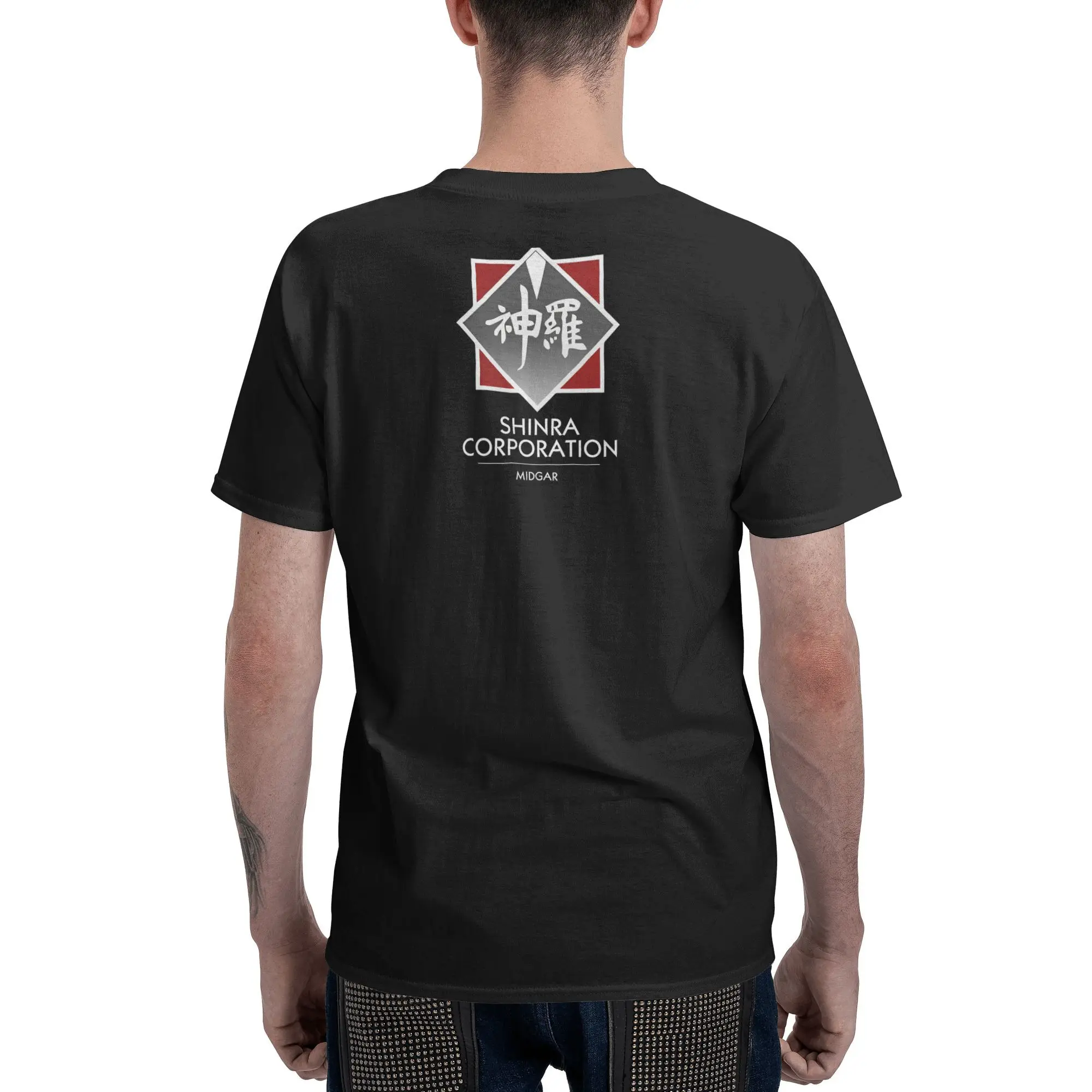 فاينل فانتسي السابع شينرا كورب تي شيرت رجل مضحك القطن الخالص تي شيرت الصيف Crewneck موضة تيز ملابس كبيرة الحجم