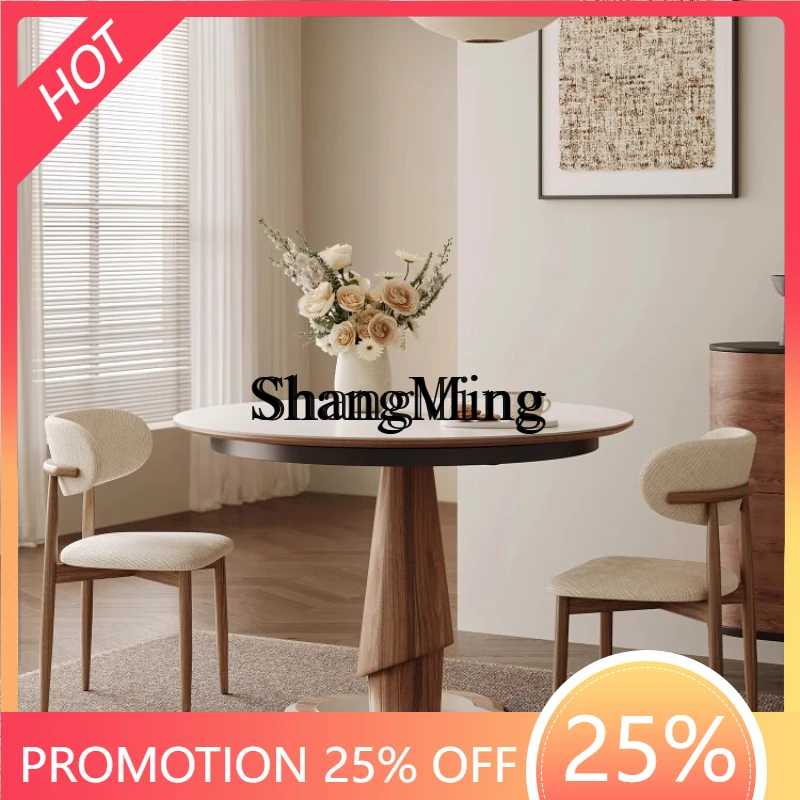 

SM new retractable medium and ancient style small apartment folding long table simple household variable round table meal