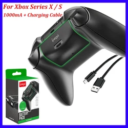 Rechargeable Battery XSX Handle Controller for Xbox Series X/S Wireless Handle Controller Battery Pack 1000mA Charging Cable