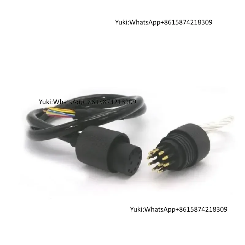Underwater Rov 10pin 7000 Meters Depth Bulkhead Standard Circular IP68 Miniature Connector
