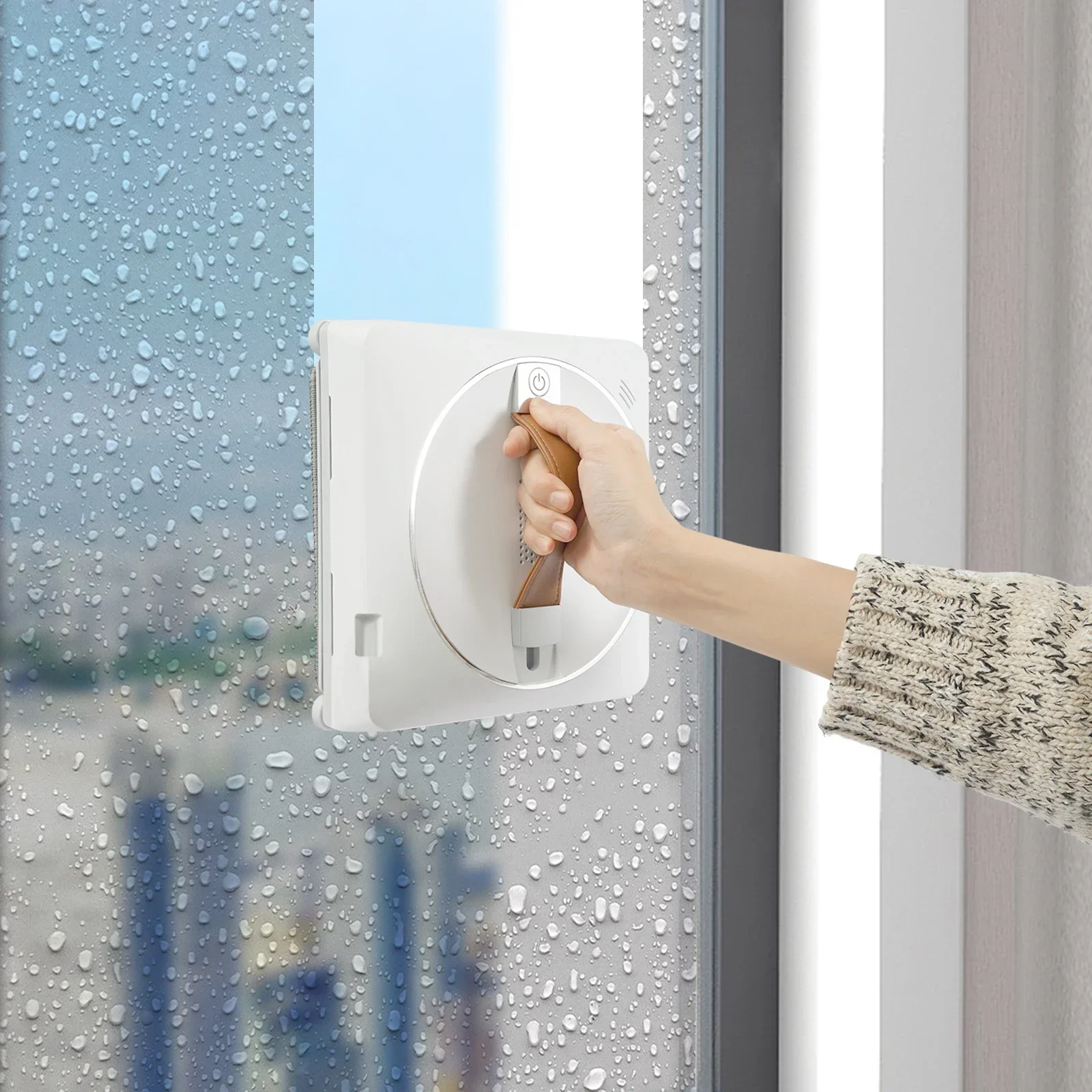 Robot nettoyeur de vitres Intelligent 72W, lave-verre, moteur sans balais bidirectionnel, télécommande par pulvérisation, 3 chemins pour le nettoyage de grande hauteur