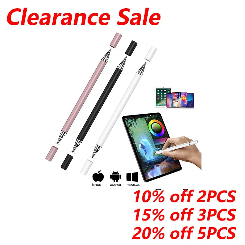 2 in 1 Universal Stylus Pen Drawing Tablet Capacitive Screen Caneta Touch Pen for iOS Android iPad Smart Pencil Accessories