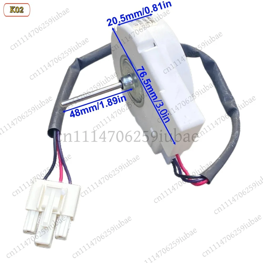 10-Pack 50240401000K DC12V 4.5W Refrigerator Cooling Fan Motor for Midea Freezer, Replacement Parts