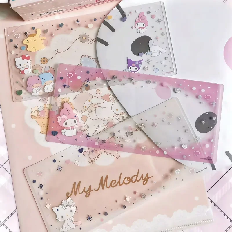 Kawaii Sanrio Hello Kitty My Melody Cinnamoroll Hard Bill Clip Card Sleeve Protection Concert Ticket Clip Cute Star Chasing Toys view 6