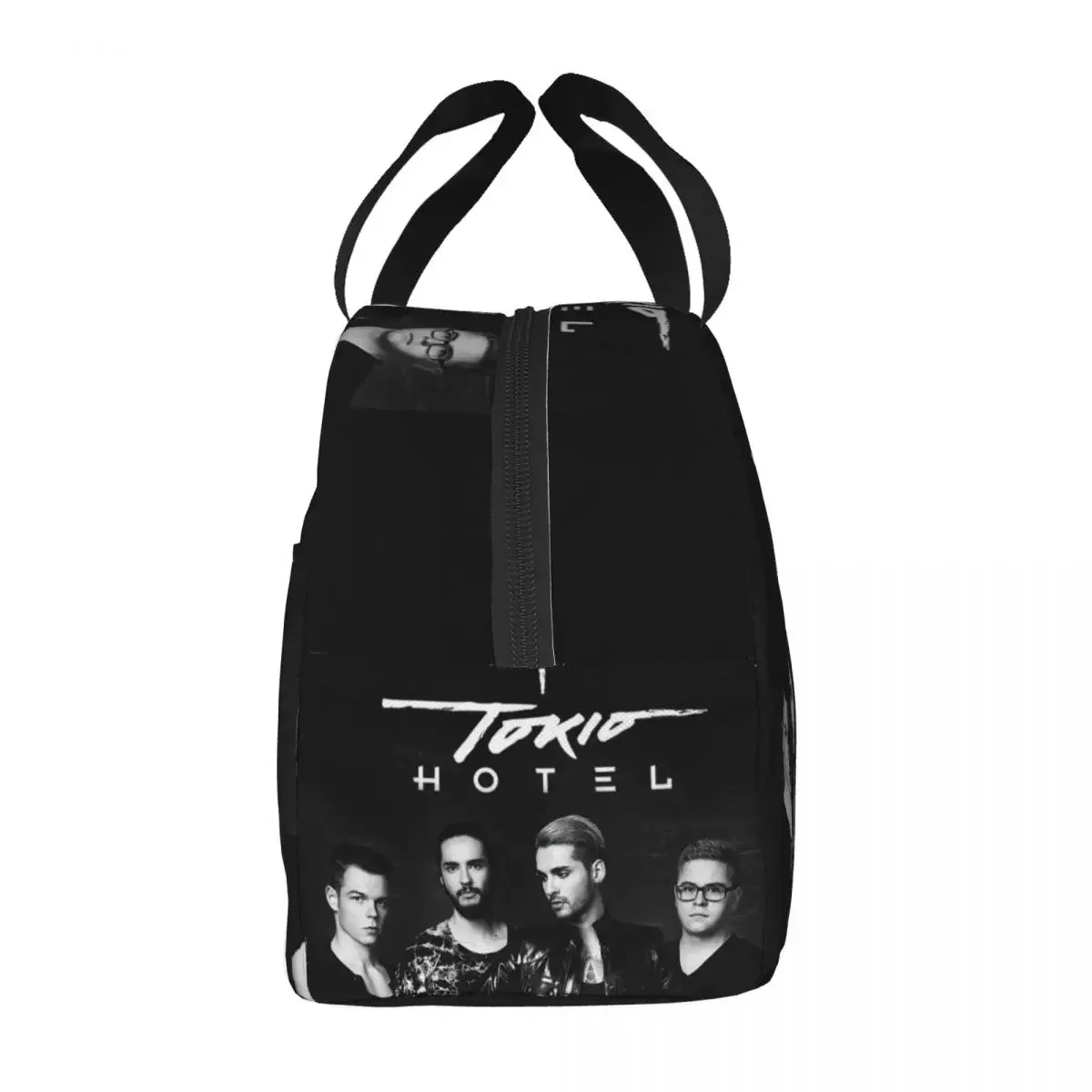 German Rock Music Tokio Hotel Insulated Lunch Bag Waterproof Cooler Thermal Lunch Box Women Children Food Container Tote Bags