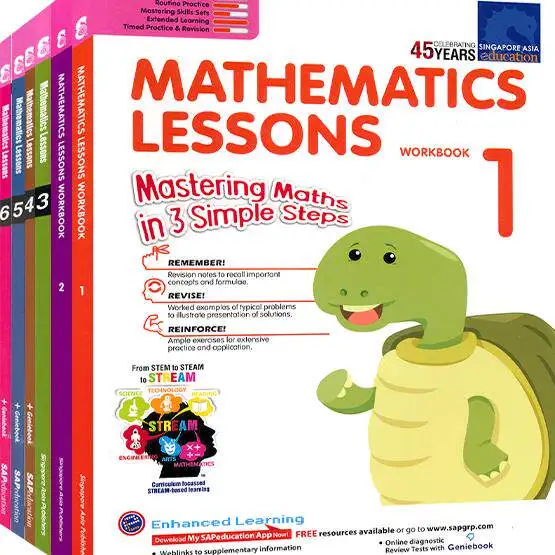 SAP Mathematics Lessons (Books 1-3) - Primary School Mathematics Supplementary Materials for Grades 1-6 (Ages 7-12)