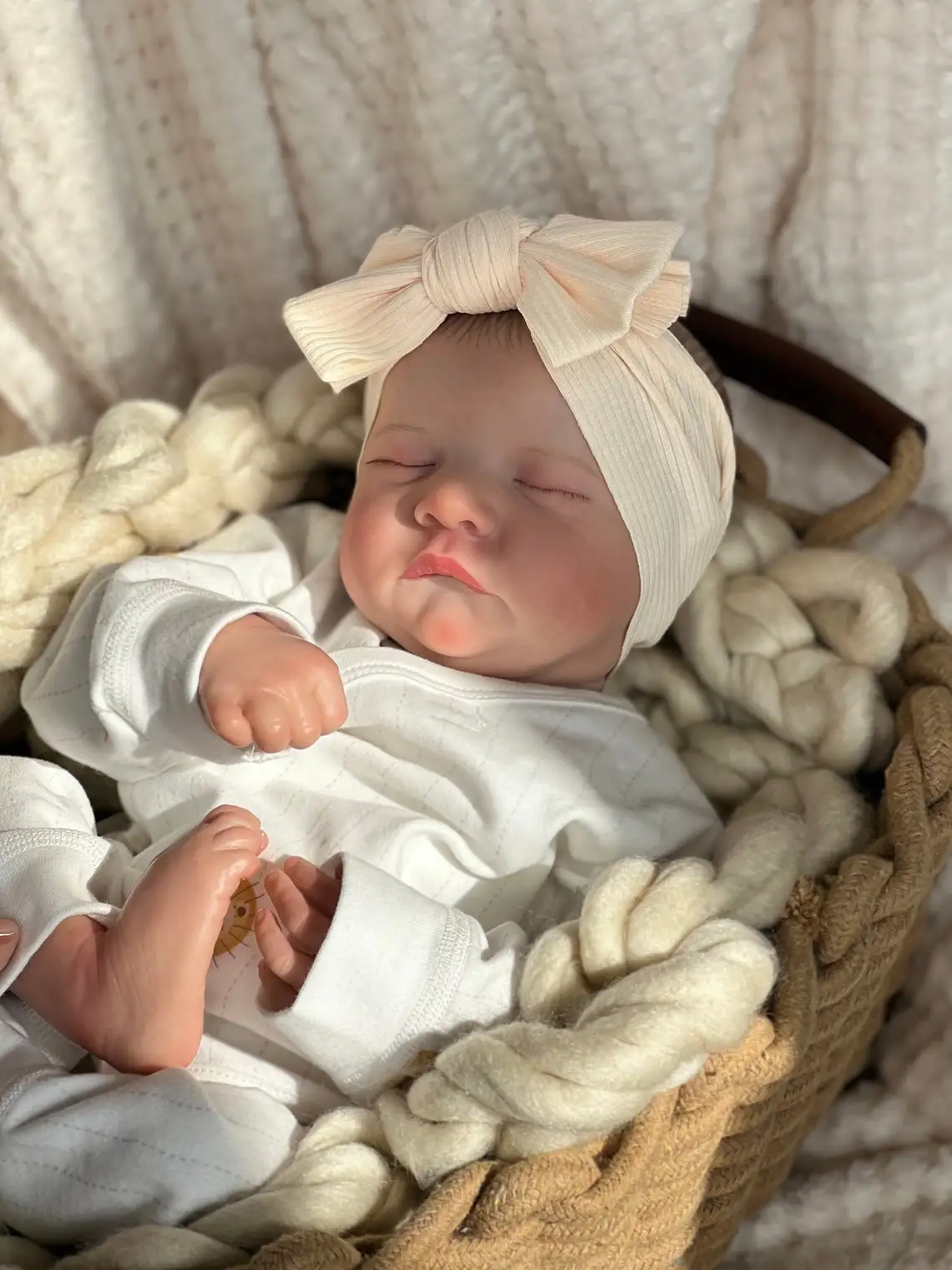 NPK 19 Inches Levi Reborn Baby Realistic Soft Body Alive Bebe Newborn Finished Hair-painted Doll Children Girls Gift Dolls