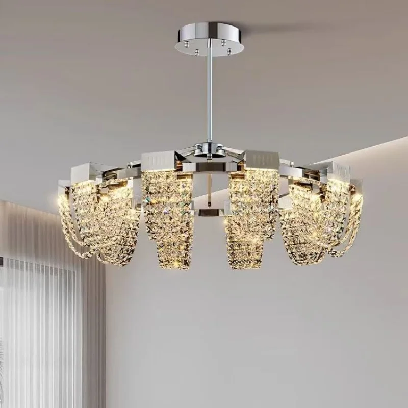 Spot Minimalist Restaurant Living Room Modern Italian Crystal Designer Minimalist Light Luxury Tea Room Lighting Fixtures