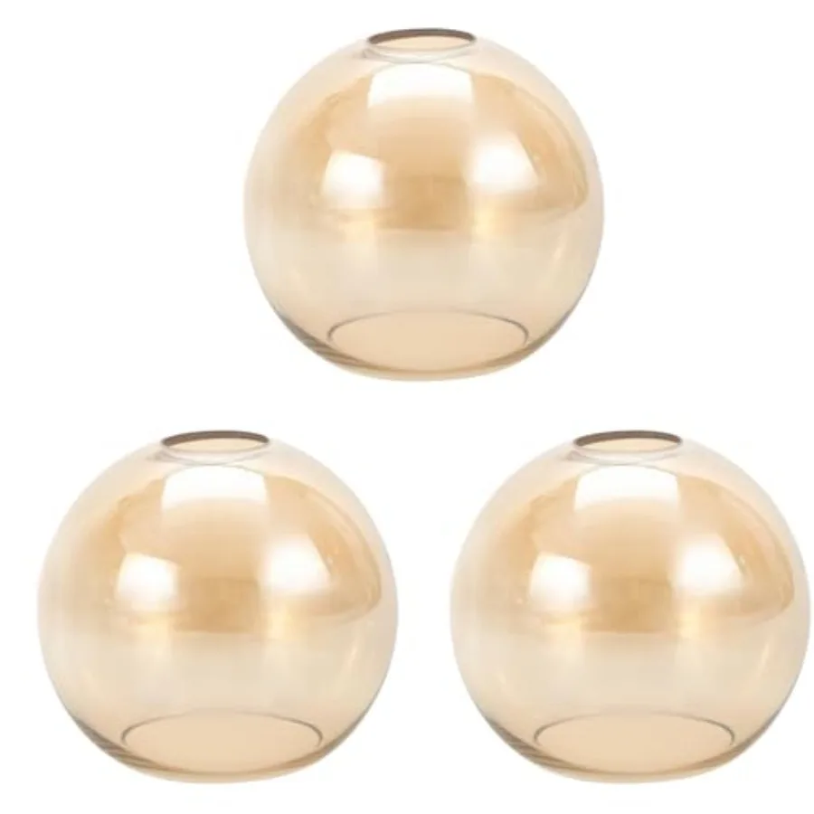 

Набор из 3 стеклянных плафонов-шаров для светильников, диаметр 1,65 дюйма, высота 5,1 дюйма, диаметр 5,9 дюйма G