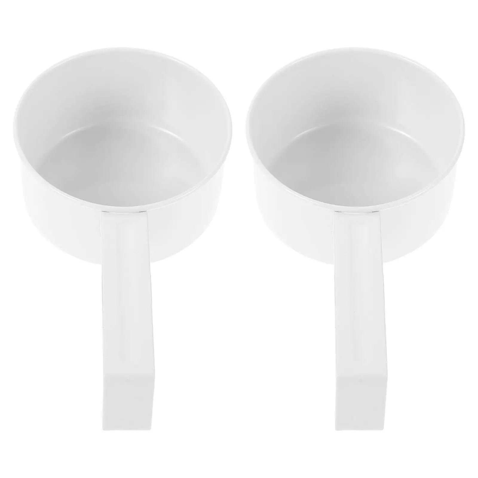 2pcs Sturdy Metal Measuring Scoop for Laundry Powder, Rice, Pet Food, Flour & Detergent with Hanging Hook