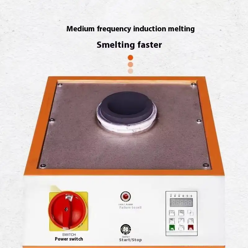 Medium Frequency Melting Furnaces Produce Small Gold Machines Weighing 1-3 Kilograms, Metal Jewelry Store Machines