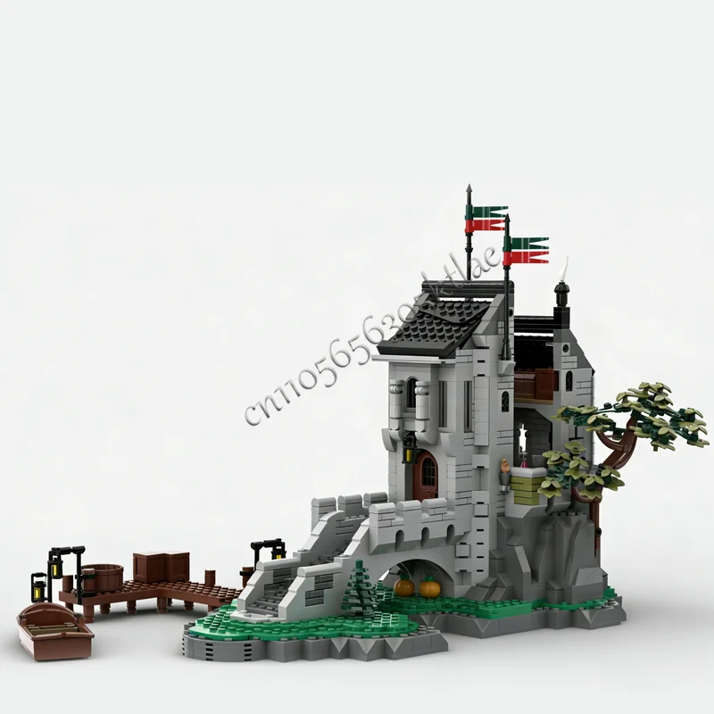 1383 pièces, tour de surveillance de construction, MOC, construction modulaire personnalisée, technologie de conception, jouet populaire pour enfants, bricolage, cadeau de festival