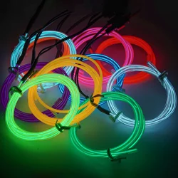 1-5m 10m el fio flexível luz de néon brilho el draht seil rohr banda wasserdichte led neon lichter schuhe kleidung